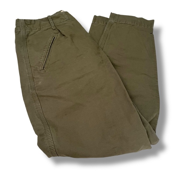 FOLK Clothing UK Men's Olive Green Trousers Size 1 (W29 L27) Button Fly Pants - Picture 1 of 7
